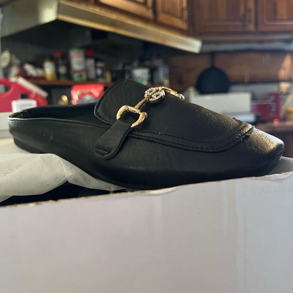 Black SHEIN slides